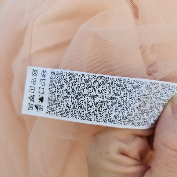 Ballet Pink Satin Corset Bustier Coquette Tiered Tulle Midi Dress - Picture 8 of 8